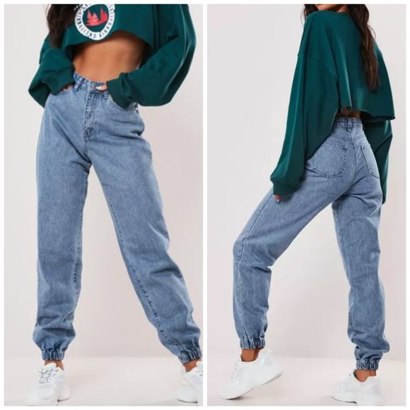 Missguided Denim - Missguided High Waisted Jogger Mom Jeans Size 12